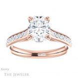 Oval Shaped Forever One Moissanite Engagement Ring #GTJ938-oval-fo-r 1 Oval Shaped Forever One Moissanite Engagement Ring #GTJ938-oval-fo-r