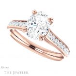 Oval Shaped Forever One Moissanite Engagement Ring #GTJ938-oval-fo-r 5 Oval Shaped Forever One Moissanite Engagement Ring #GTJ938-oval-fo-r