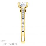 Oval Shaped Forever One Moissanite Engagement Ring #GTJ938-oval-fo-y