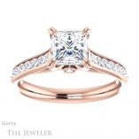 Princess Cut Forever One Moissanite Engagement Ring #GTJ938-square-fo-r