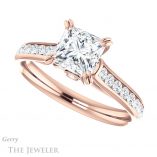 Princess Cut Forever One Moissanite Engagement Ring #GTJ938-square-fo-r