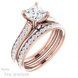 Princess Cut Forever One Moissanite Engagement Ring #GTJ938-square-fo-r