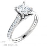 Princess Cut Forever One Moissanite Engagement Ring #GTJ938-square-fo-w 4 Princess Cut Forever One Moissanite Engagement Ring #GTJ938-square-fo-w