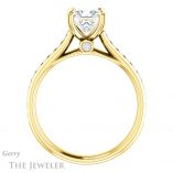 Princess Cut Forever One Moissanite Engagement Ring #GTJ938-square-fo-y