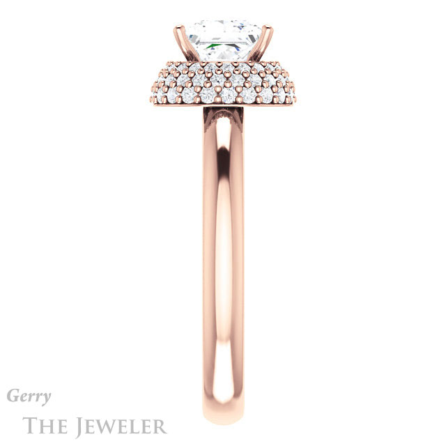 Princess Cut Forever One Moissanite Engagement Ring #GTJ939-square-fo-r | Gerry The Jeweler Princess Cut Forever One Moissanite Engagement Ring #GTJ939-square-fo-r