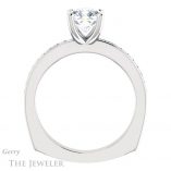 Cushion Cut Forever One Moissanite Engagement Ring #GTJ941-cushion-fo-w