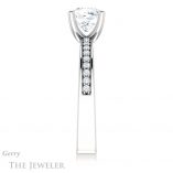 Cushion Cut Forever One Moissanite Engagement Ring #GTJ941-cushion-fo-w