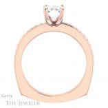 Emerald Cut Forever One Moissanite Engagement Ring #GTJ941-emerald-fb-r 2 Emerald Cut Forever Brilliant Moissanite Engagement Ring #GTJ941-emerald-fb-r