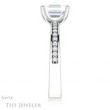 Emerald Cut Forever Brilliant Moissanite Engagement Ring #GTJ941-emerald-fb-w