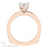 Heart Shaped Forever One Moissanite Engagement Ring #GTJ941-heart-fb-r 2 Heart Shaped Forever Brilliant Moissanite Engagement Ring #GTJ941-heart-fb-r