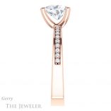 Heart Shaped Forever One Moissanite Engagement Ring #GTJ941-heart-fb-r 3 Heart Shaped Forever Brilliant Moissanite Engagement Ring #GTJ941-heart-fb-r