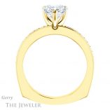 Heart Shaped Forever Brilliant Moissanite Engagement Ring #GTJ941-heart-fb-y