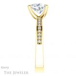 Heart Shaped Forever Brilliant Moissanite Engagement Ring #GTJ941-heart-fb-y