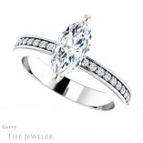 Marquise Cut Forever One Moissanite Engagement Ring #GTJ941-marquise-fb-w 5 Marquise Cut Forever Brilliant Moissanite Engagement Ring #GTJ941-marquise-fb-w