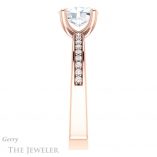 Oval Shaped Forever One Moissanite Engagement Ring #GTJ941-oval-fo-r