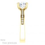 Oval Shaped Forever One Moissanite Engagement Ring #GTJ941-oval-fo-y