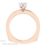 Pear Shaped Forever Brilliant Moissanite Engagement Ring #GTJ941-pear-fb-r