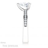 Pear Shaped Forever One Moissanite Engagement Ring #GTJ941-pear-fb-w 3 Pear Shaped Forever Brilliant Moissanite Engagement Ring #GTJ941-pear-fb-w