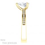 Pear Shaped Forever Brilliant Moissanite Engagement Ring #GTJ941-pear-fb-y
