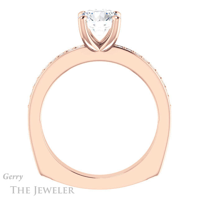 Round Cut Forever One Moissanite Engagement Ring #GTJ941-round-fo-r 2 Round Cut Forever One Moissanite Engagement Ring #GTJ941-round-fo-r