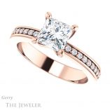Princess Cut Forever One Moissanite Engagement Ring #GTJ941-square-fo-r 5 Princess Cut Forever One Moissanite Engagement Ring #GTJ941-square-fo-r