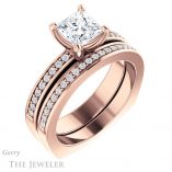 Princess Cut Forever One Moissanite Engagement Ring #GTJ941-square-fo-r 6 Princess Cut Forever One Moissanite Engagement Ring #GTJ941-square-fo-r