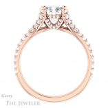 Cushion Cut Forever One Moissanite Engagement Ring #GTJ942-cushion-fo-r
