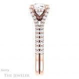 Cushion Cut Forever One Moissanite Engagement Ring #GTJ942-cushion-fo-r