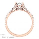 Emerald Cut Forever Brilliant Moissanite Engagement Ring #GTJ942-emerald-fb-r