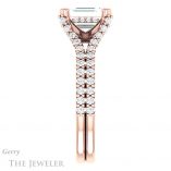 Emerald Cut Forever Brilliant Moissanite Engagement Ring #GTJ942-emerald-fb-r