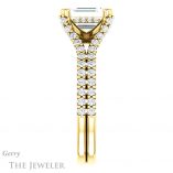 Emerald Cut Forever Brilliant Moissanite Engagement Ring #GTJ942-emerald-fb-y