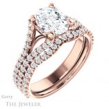 Oval Shaped Forever One Moissanite Engagement Ring #GTJ942-oval-fo-r 6 Oval Shaped Forever One Moissanite Engagement Ring #GTJ942-oval-fo-r