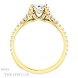 Oval Shaped Forever One Moissanite Engagement Ring #GTJ942-oval-fo-y 2 Oval Shaped Forever One Moissanite Engagement Ring #GTJ942-oval-fo-y