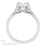 Princess Cut Forever One Moissanite Engagement Ring #GTJ942-square-fo-w 2 Princess Cut Forever One Moissanite Engagement Ring #GTJ942-square-fo-w