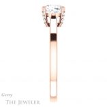 Cushion Cut Forever One Moissanite Engagement Ring #GTJ943-cushion-fo-r