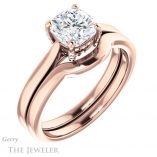 Cushion Cut Forever One Moissanite Engagement Ring #GTJ943-cushion-fo-r