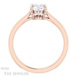 Oval Shaped Forever One Moissanite Engagement Ring #GTJ943-oval-fo-r