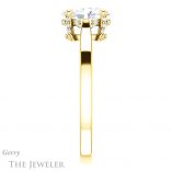 Oval Shaped Forever One Moissanite Engagement Ring #GTJ943-oval-fo-y 3 Oval Shaped Forever One Moissanite Engagement Ring #GTJ943-oval-fo-y
