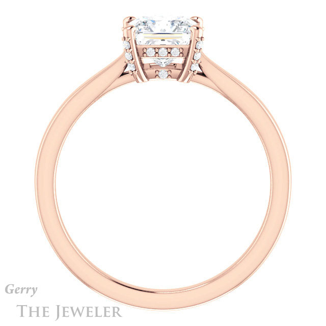Princess Cut Forever One Moissanite Engagement Ring #GTJ943-square-fo-r