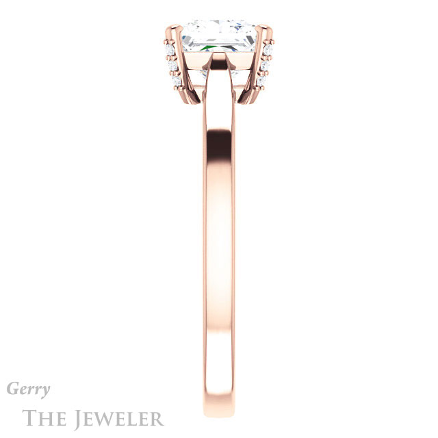 Princess Cut Forever One Moissanite Engagement Ring #GTJ943-square-fo-r