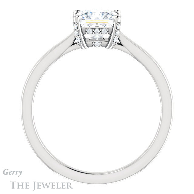 Princess Cut Forever One Moissanite Engagement Ring #GTJ943-square-fo-w 2 Princess Cut Forever One Moissanite Engagement Ring #GTJ943-square-fo-w