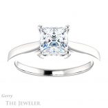 Princess Cut Forever One Moissanite Engagement Ring #GTJ943-square-fo-w 1 Princess Cut Forever One Moissanite Engagement Ring #GTJ943-square-fo-w
