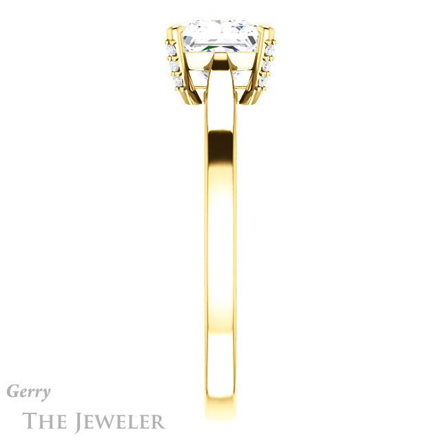 Princess Cut Forever One Moissanite Engagement Ring #GTJ943-square-fo-y 3 Princess Cut Forever One Moissanite Engagement Ring #GTJ943-square-fo-y