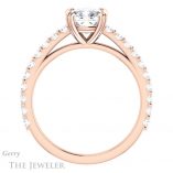 Cushion Cut Forever One Moissanite Engagement Ring #GTJ944-cushion-fo-r