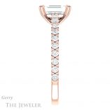 Emerald Cut Forever One Moissanite Engagement Ring #GTJ944-emerald-fb-r 3 Emerald Cut Forever Brilliant Moissanite Engagement Ring #GTJ944-emerald-fb-r