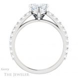 Heart Shaped Forever One Moissanite Engagement Ring #GTJ944-heart-fb-w 2 Heart Shaped Forever Brilliant Moissanite Engagement Ring #GTJ944-heart-fb-w