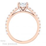 Oval Shaped Forever One Moissanite Engagement Ring #GTJ944-oval-fo-r 2 Oval Shaped Forever One Moissanite Engagement Ring #GTJ944-oval-fo-r