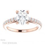 Oval Shaped Forever One Moissanite Engagement Ring #GTJ944-oval-fo-r 1 Oval Shaped Forever One Moissanite Engagement Ring #GTJ944-oval-fo-r