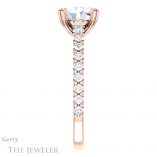 Oval Shaped Forever One Moissanite Engagement Ring #GTJ944-oval-fo-r 3 Oval Shaped Forever One Moissanite Engagement Ring #GTJ944-oval-fo-r