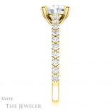 Oval Shaped Forever One Moissanite Engagement Ring #GTJ944-oval-fo-y 3 Oval Shaped Forever One Moissanite Engagement Ring #GTJ944-oval-fo-y
